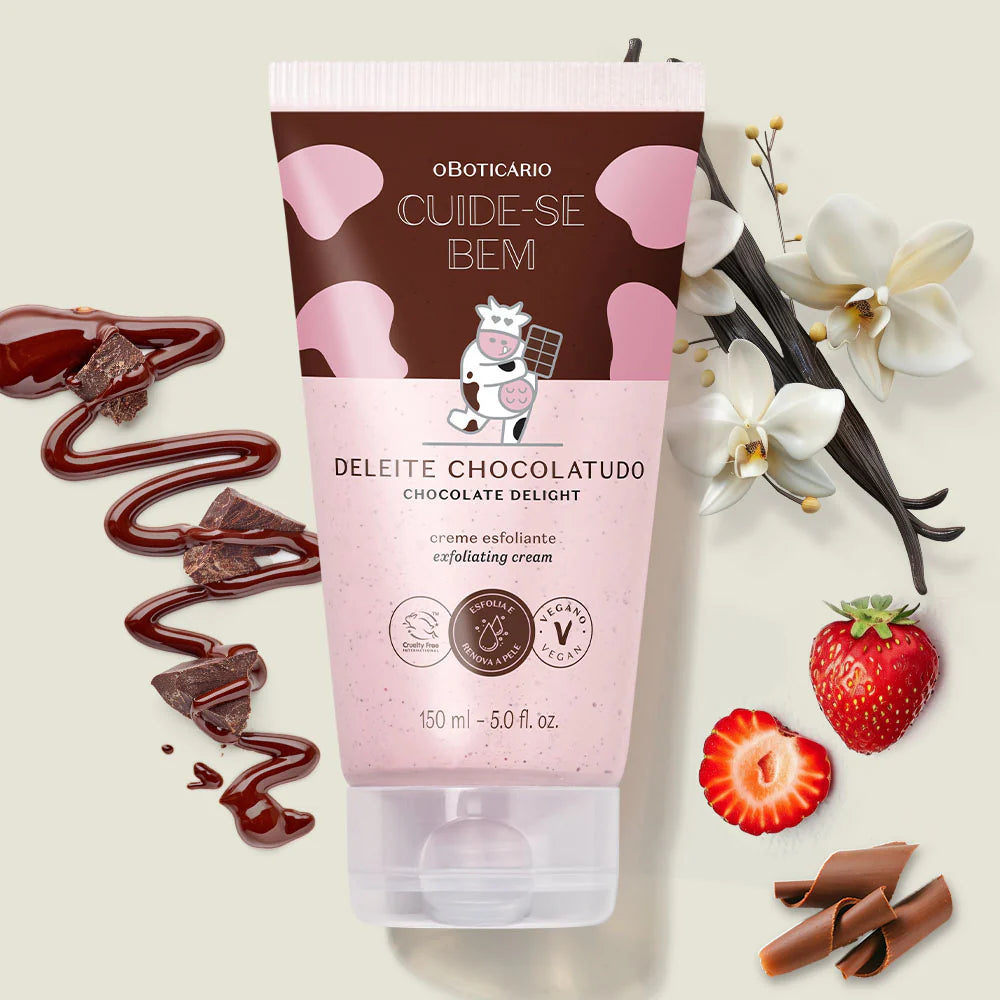 Creme Esfoliante Corporal Cuide-se Bem Deleite Chocolatudo 150ml