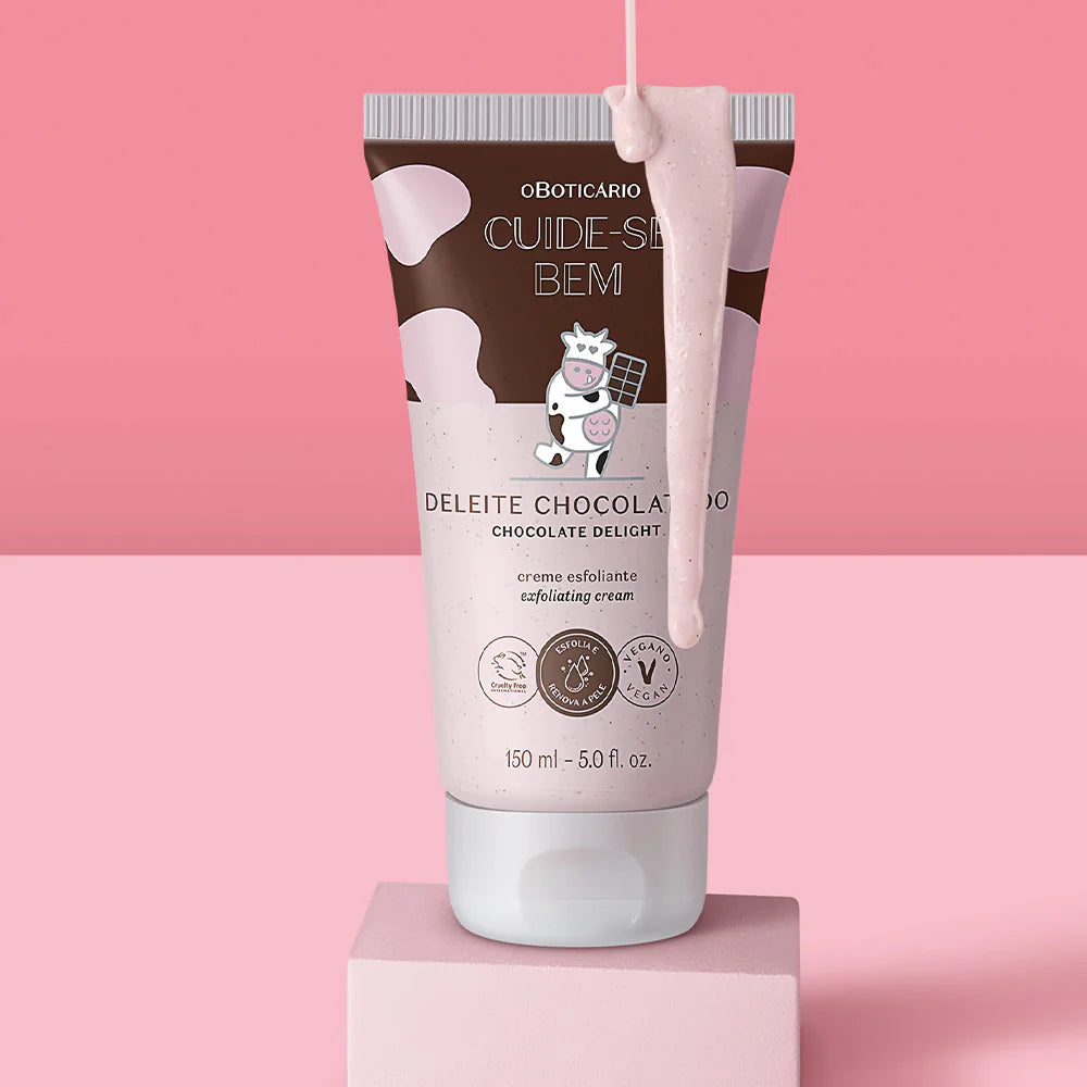 Creme Esfoliante Corporal Cuide-se Bem Deleite Chocolatudo 150ml