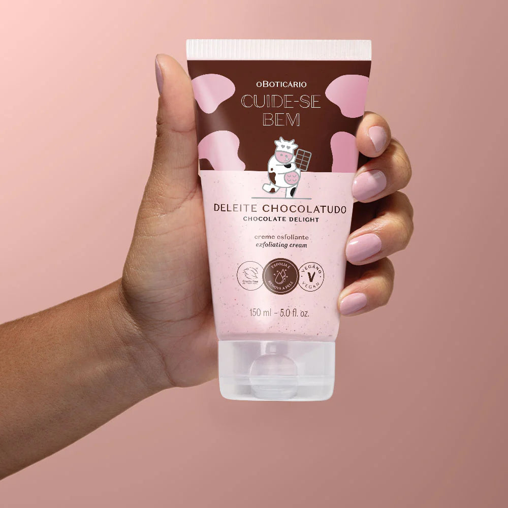 Creme Esfoliante Corporal Cuide-se Bem Deleite Chocolatudo 150ml