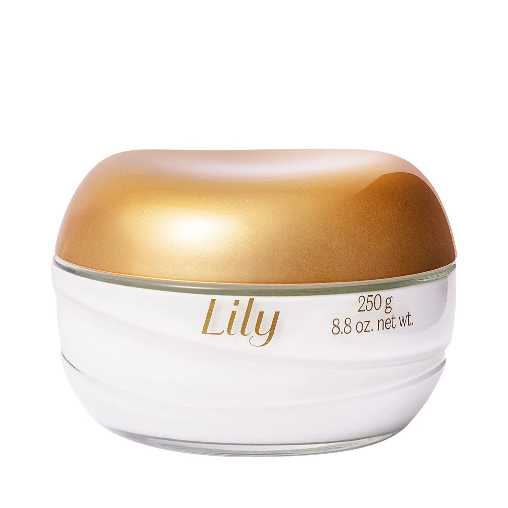 Lily Creme acetinado hidtatante corporal, 250g Satin Mousturizing Cream